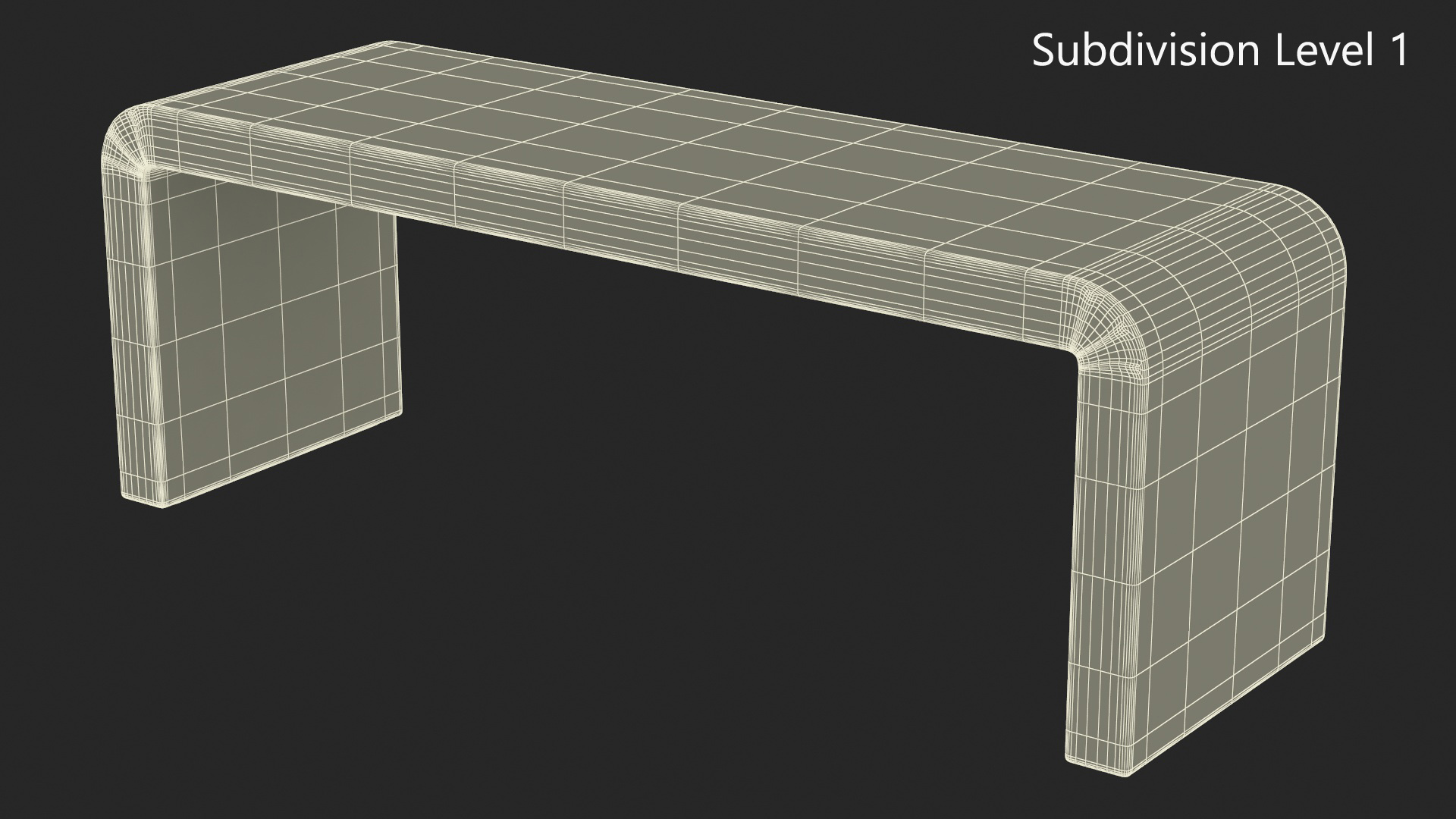 3D model Minimalist Upholstered Coffee Table