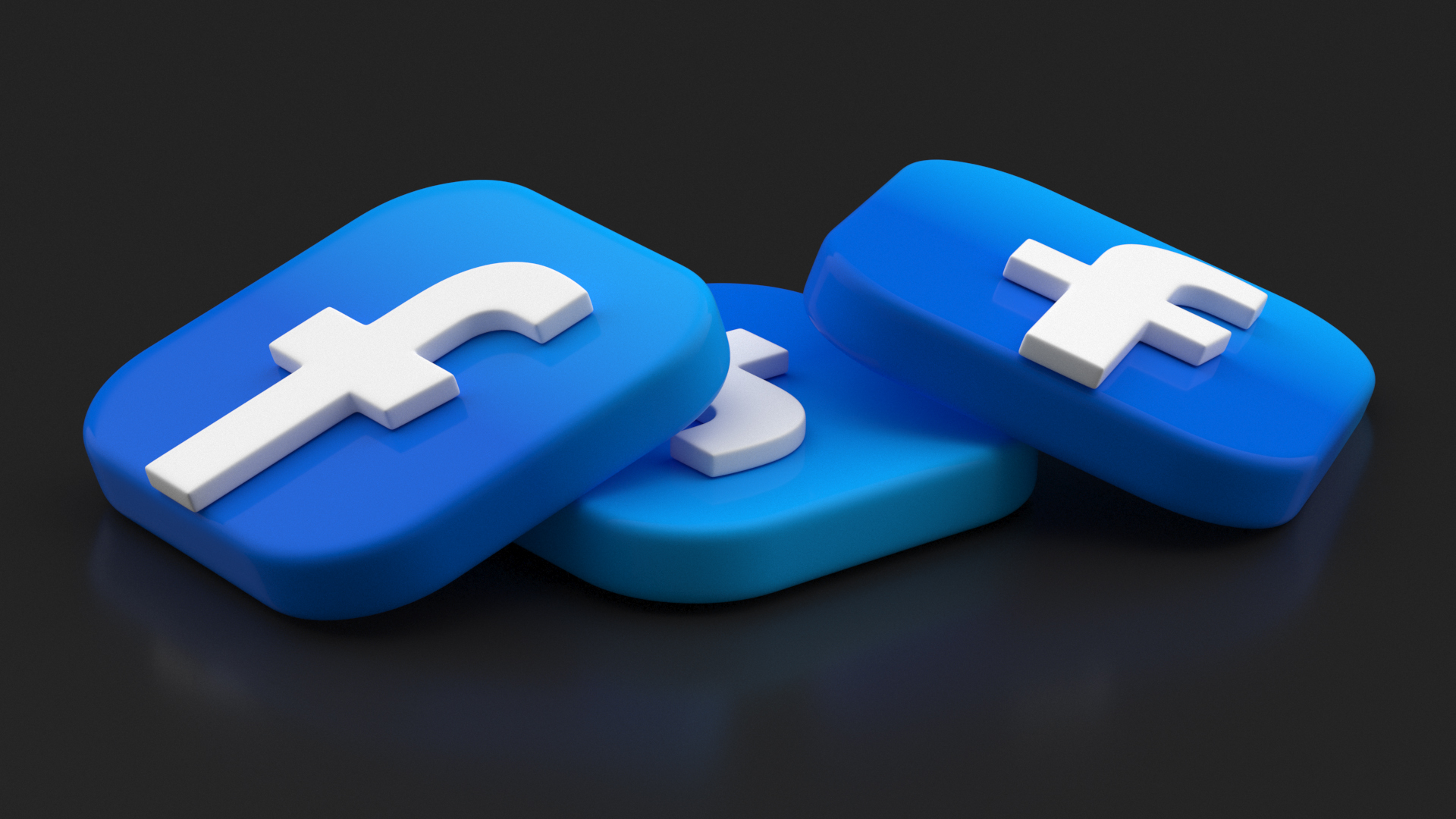 3D Facebook Social Media Icon