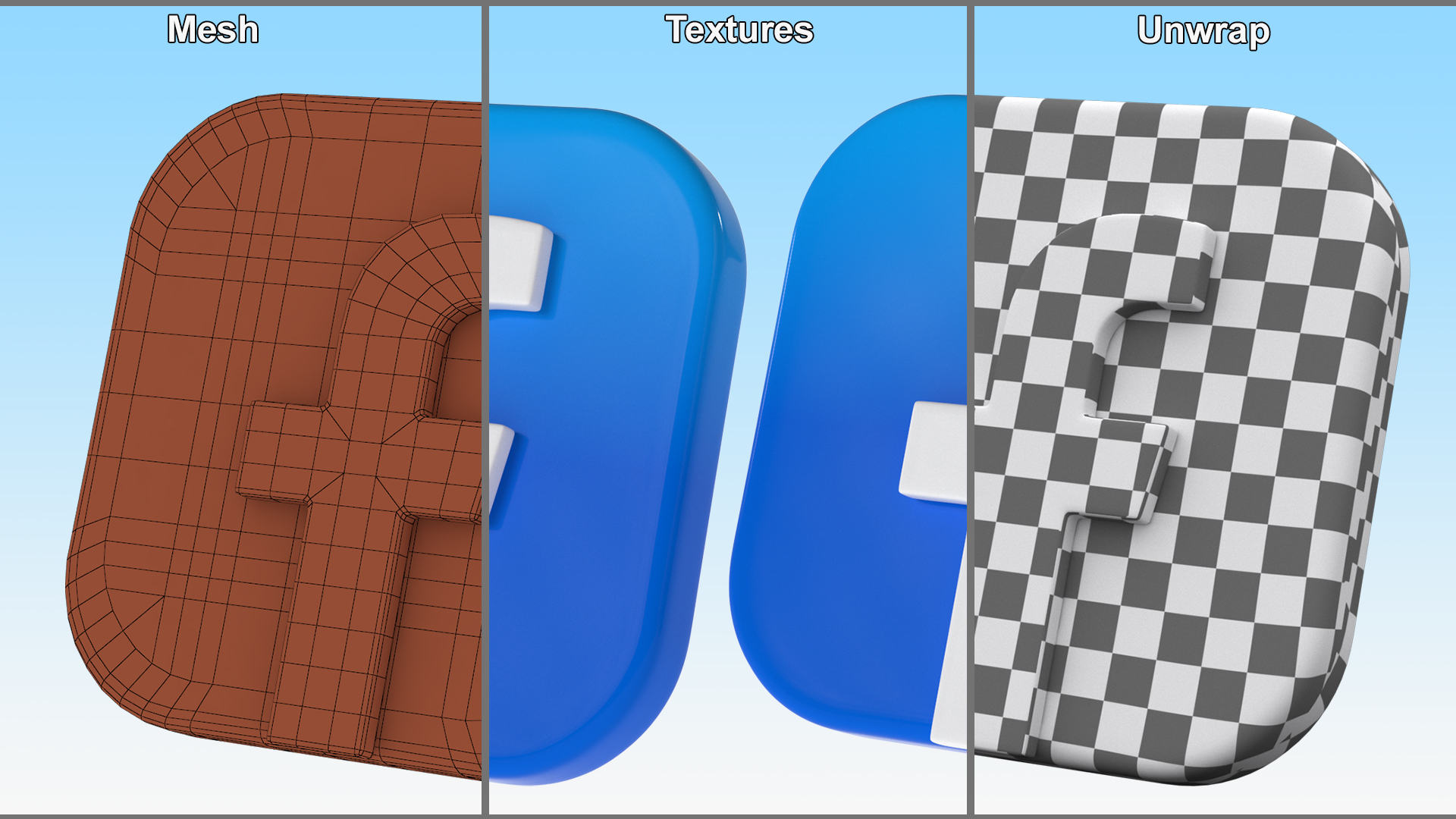 3D Facebook Social Media Icon