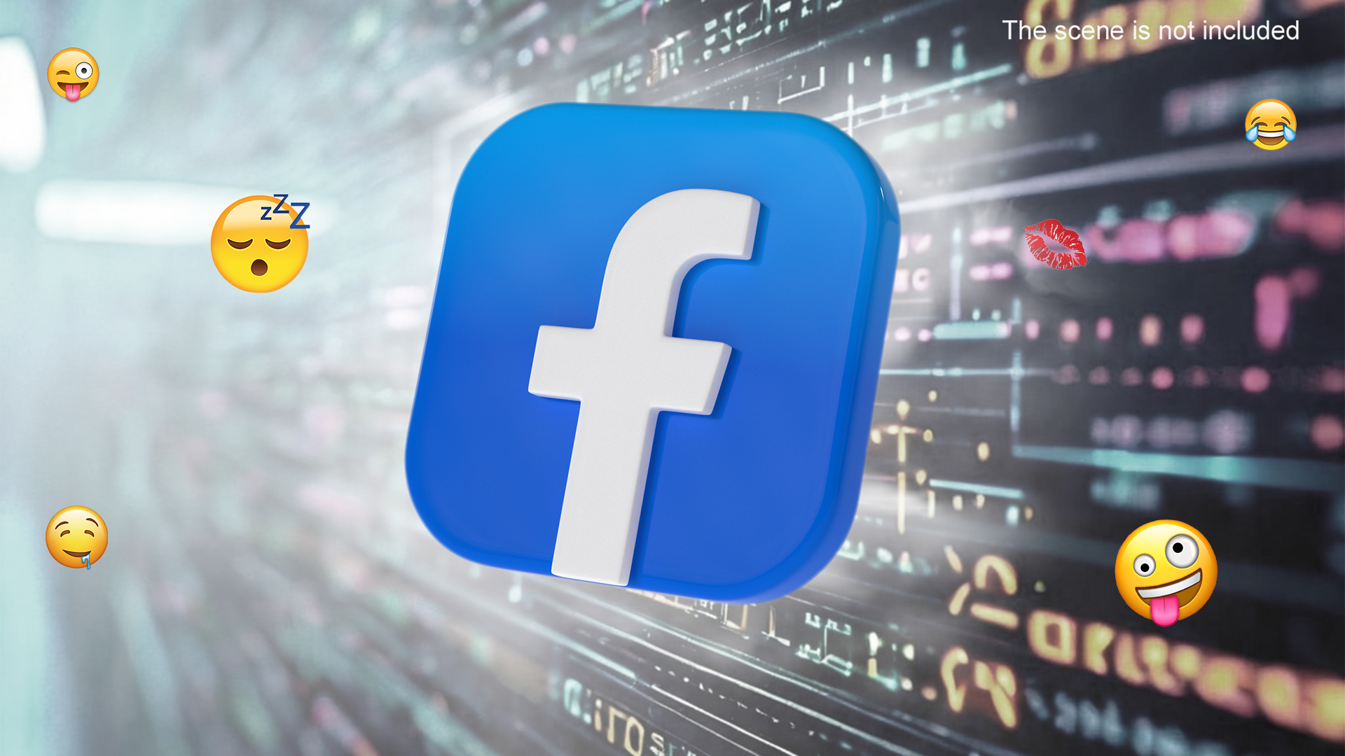 3D Facebook Social Media Icon