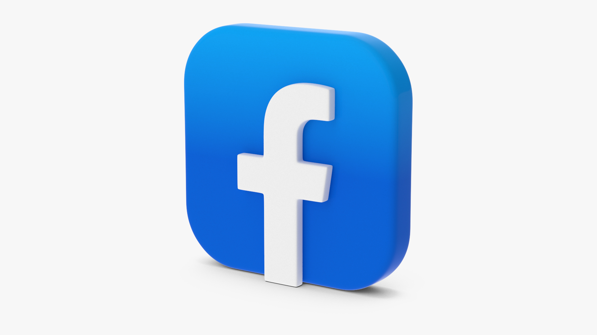 3D Facebook Social Media Icon