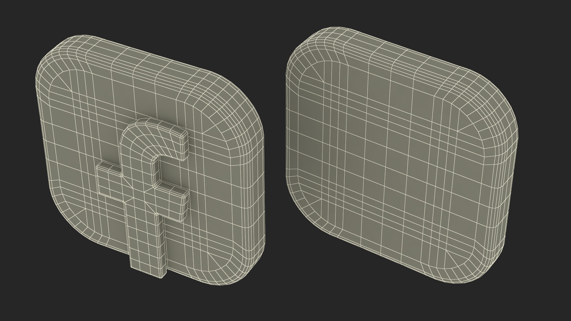 3D Facebook Social Media Icon