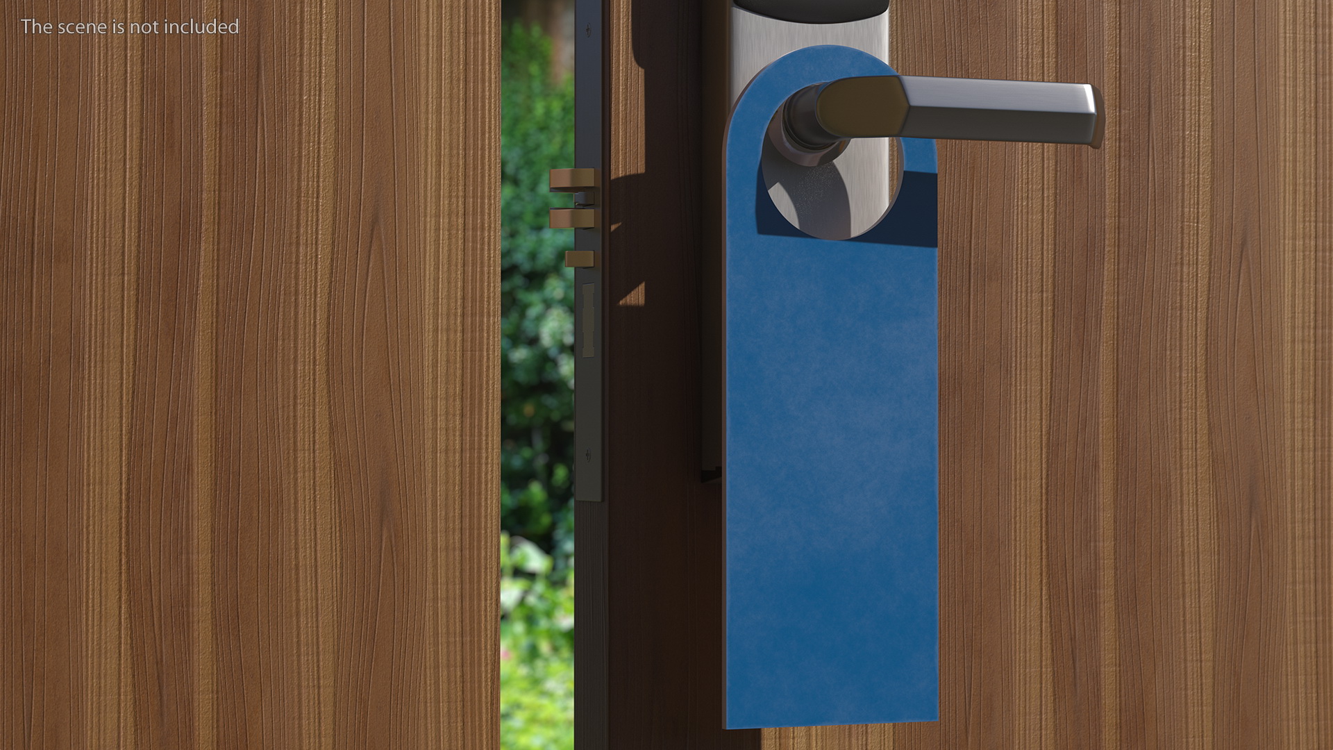 Hotel Door Hanger Blank Tag 3D