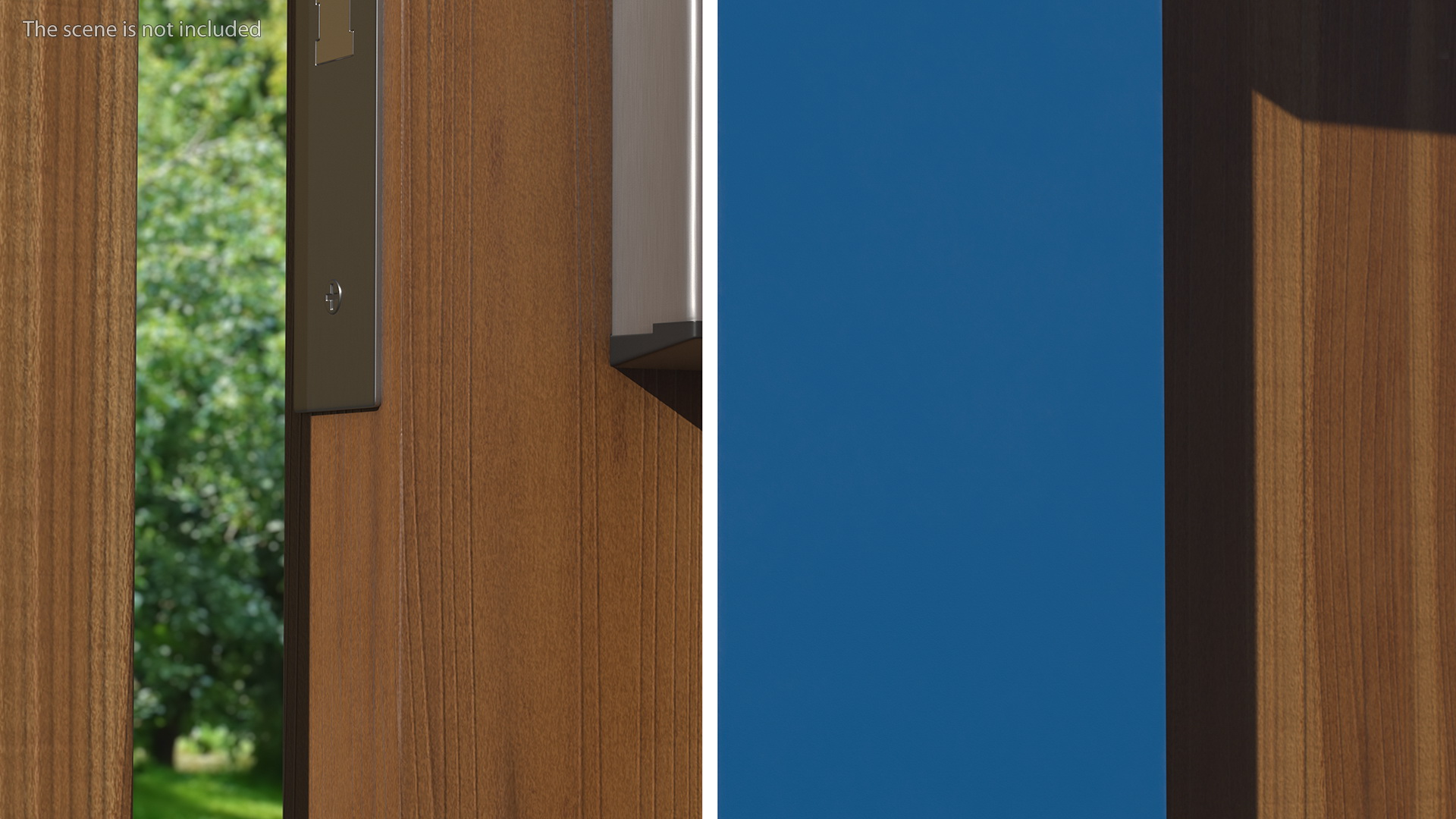 Hotel Door Hanger Blank Tag 3D