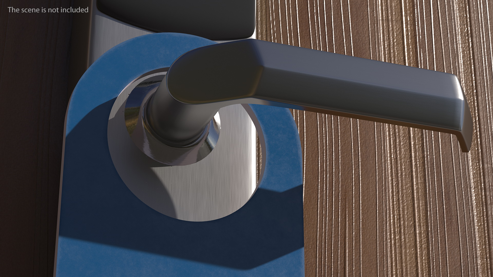 Hotel Door Hanger Blank Tag 3D
