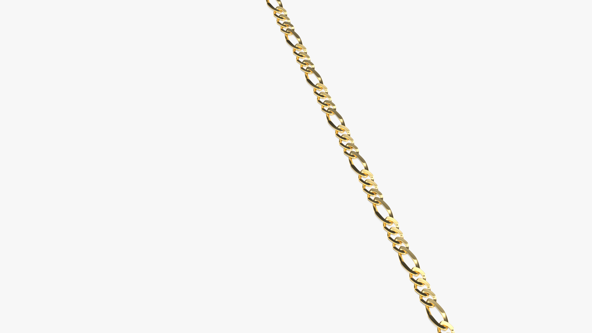3D model Figaro Jewelry Chain Gold