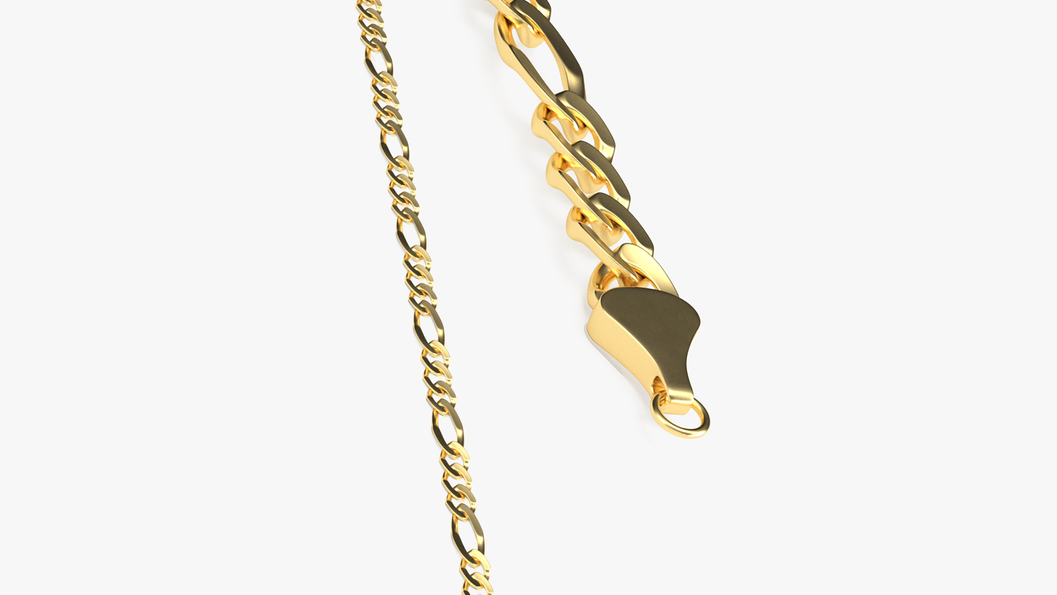3D model Figaro Jewelry Chain Gold