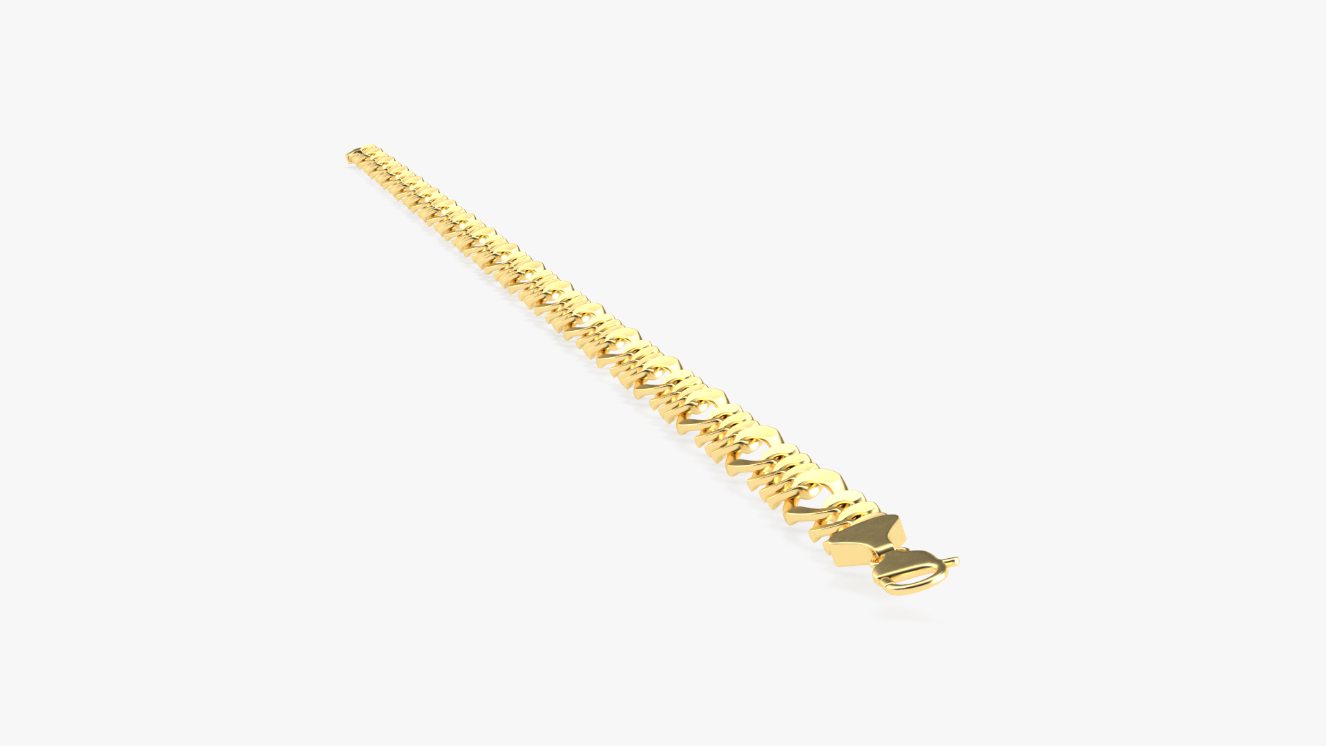 3D model Figaro Jewelry Chain Gold