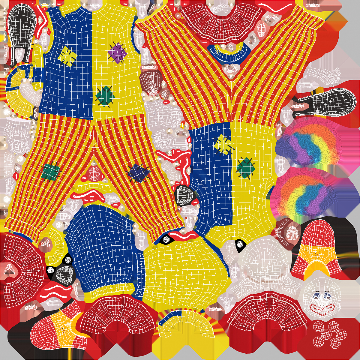 3D Clown with Balls