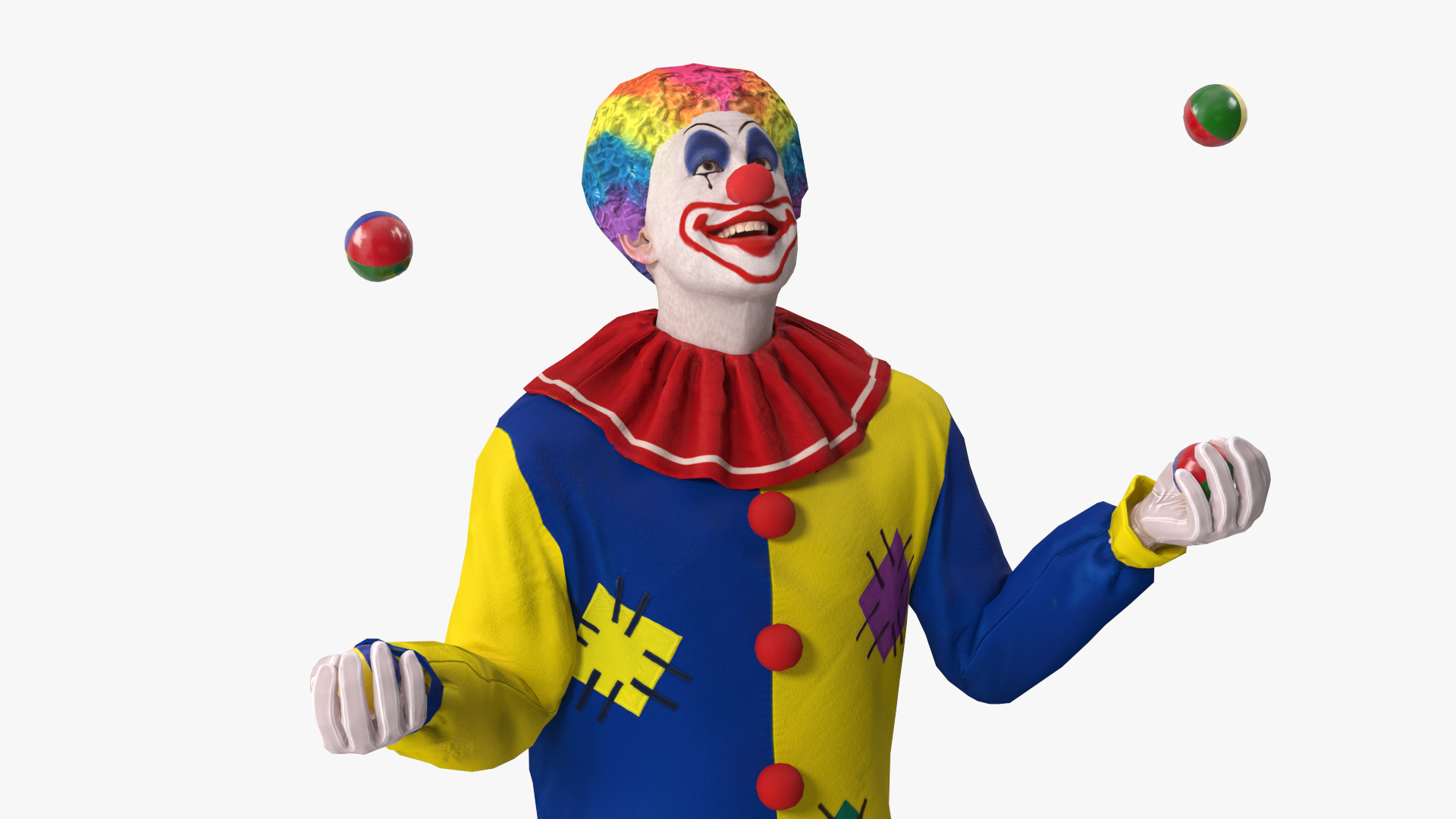 3D Clown with Balls