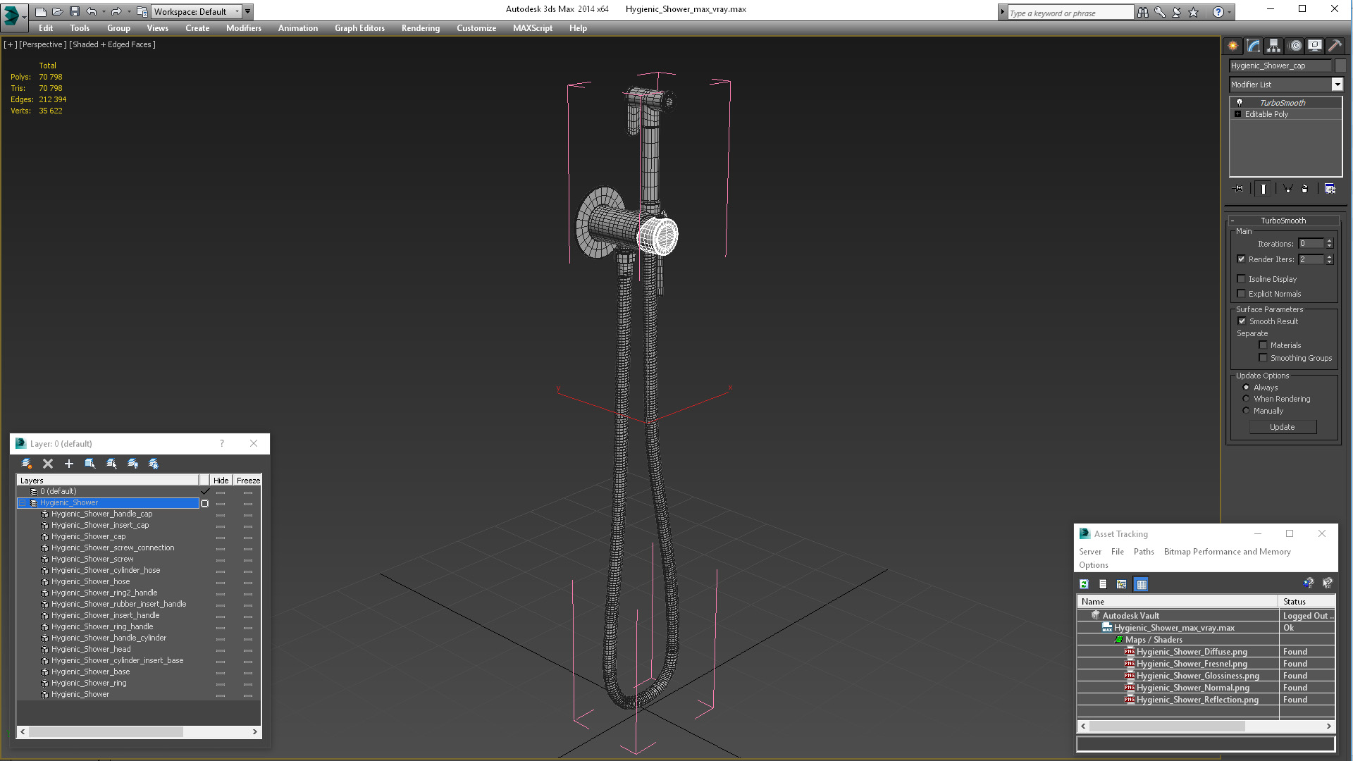 3D model Hygienic Shower