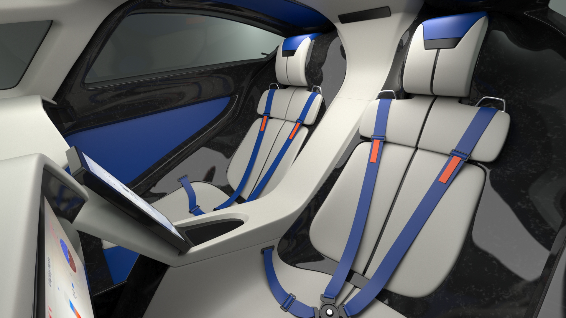 3D model Xpeng X2 Flying Car Rigged for Cinema 4D