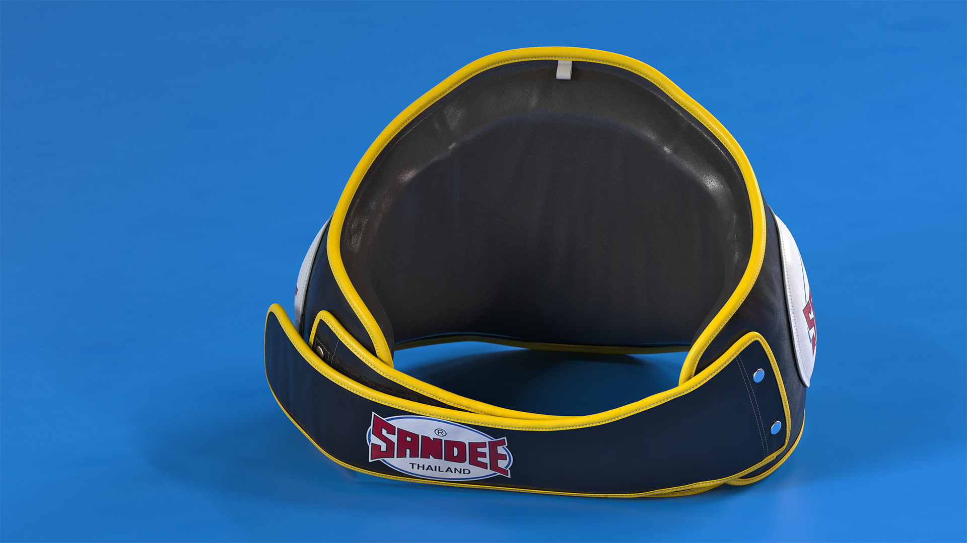 Sandee Velcro Belly Pad Maneken Black Yellow 3D model