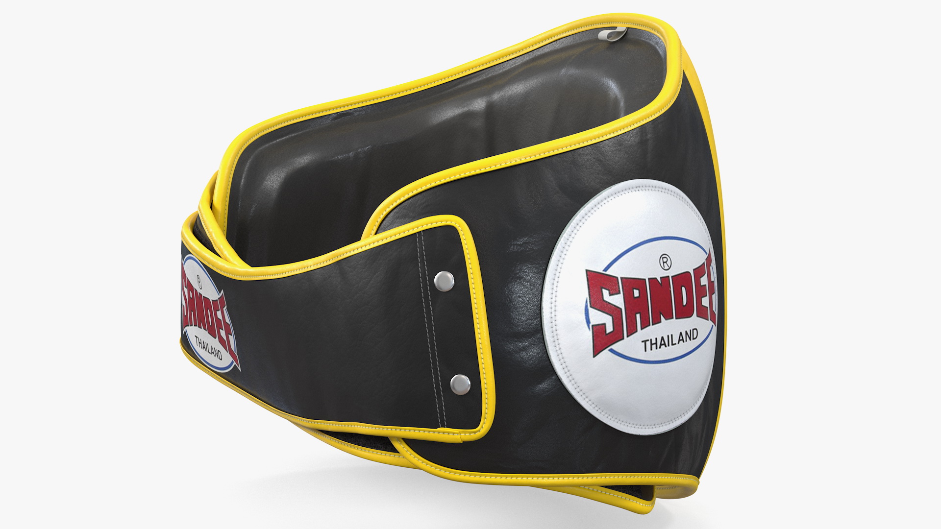 Sandee Velcro Belly Pad Maneken Black Yellow 3D model