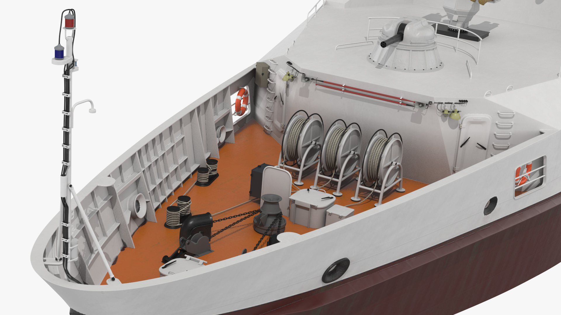 3D Coast Guard Ship Rigged model