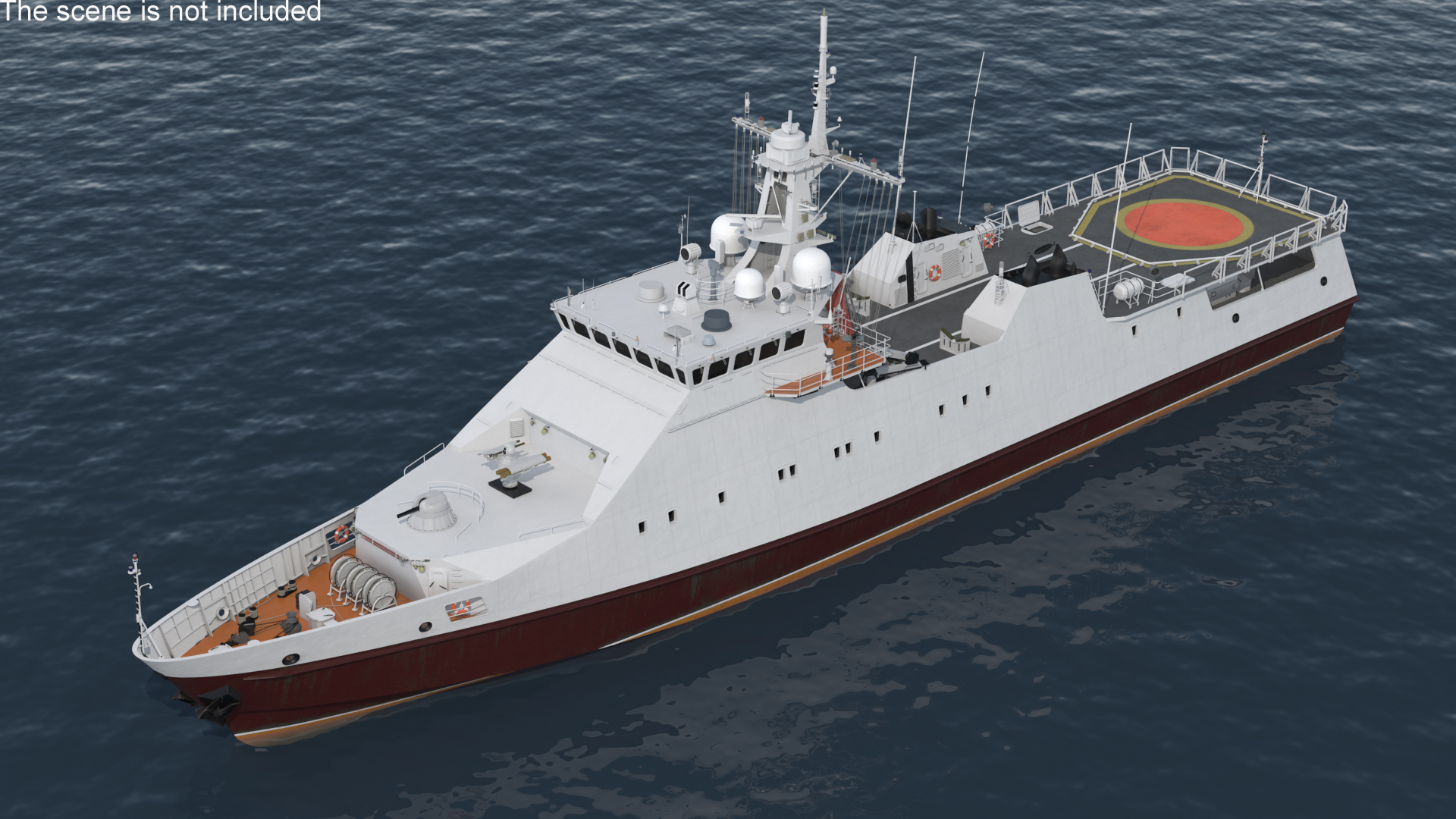 3D Coast Guard Ship Rigged model
