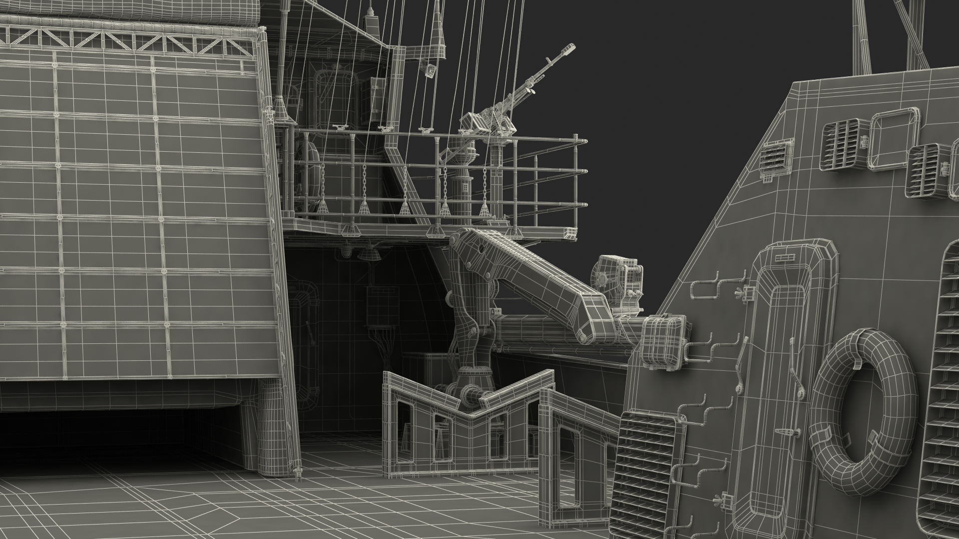 3D Coast Guard Ship Rigged model