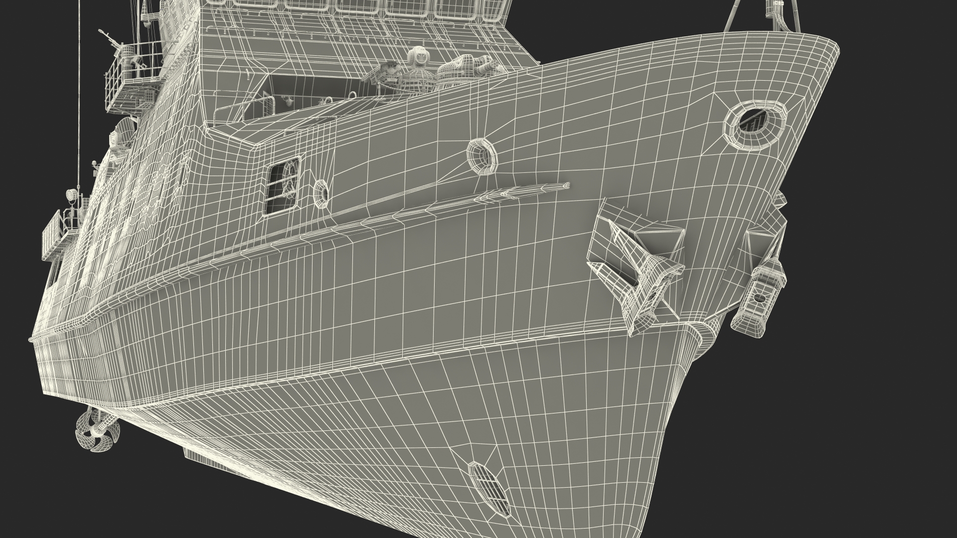 3D Coast Guard Ship Rigged model