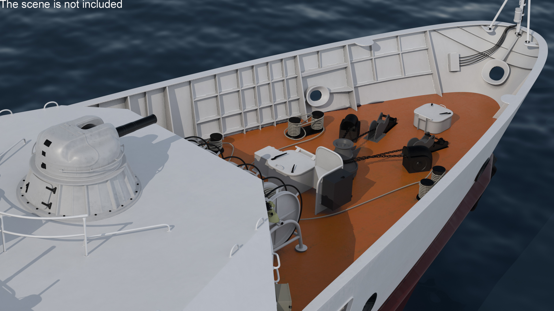 3D Coast Guard Ship Rigged model