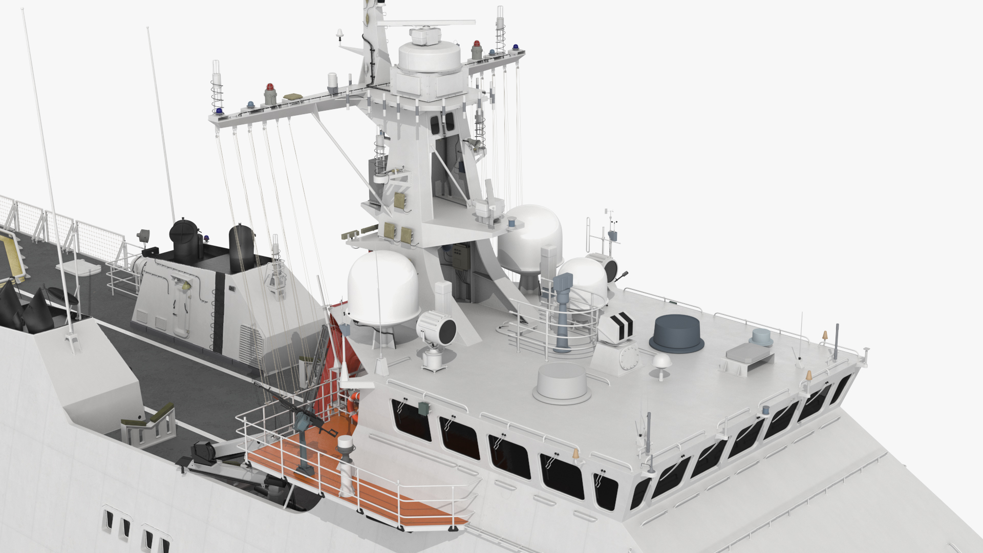 3D Coast Guard Ship Rigged model