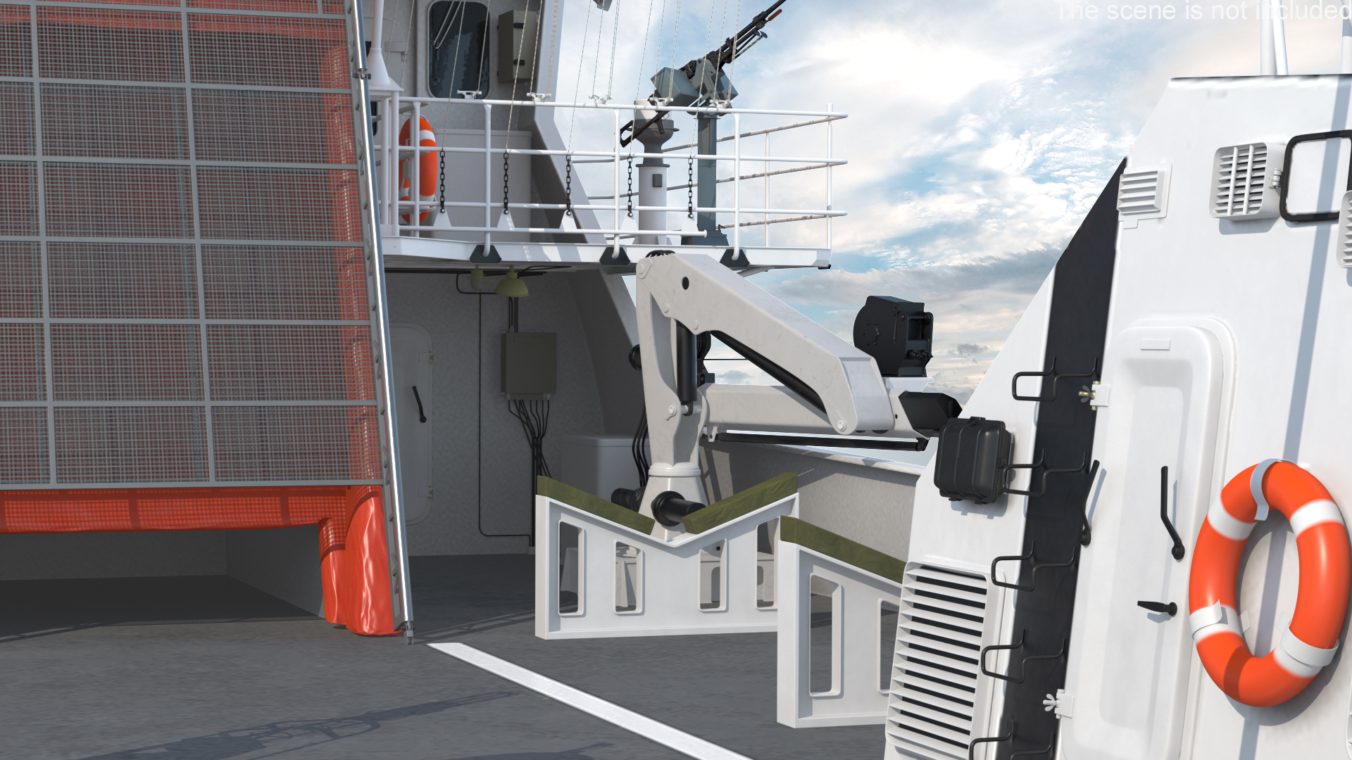 3D Coast Guard Ship Rigged model