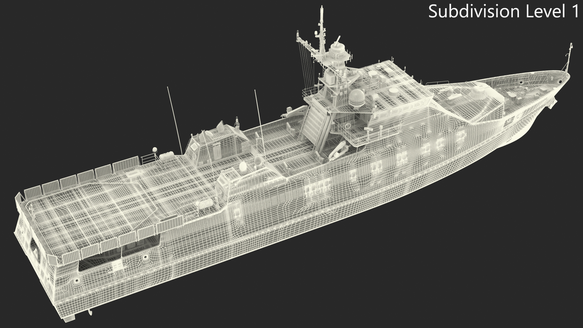 3D Coast Guard Ship Rigged model
