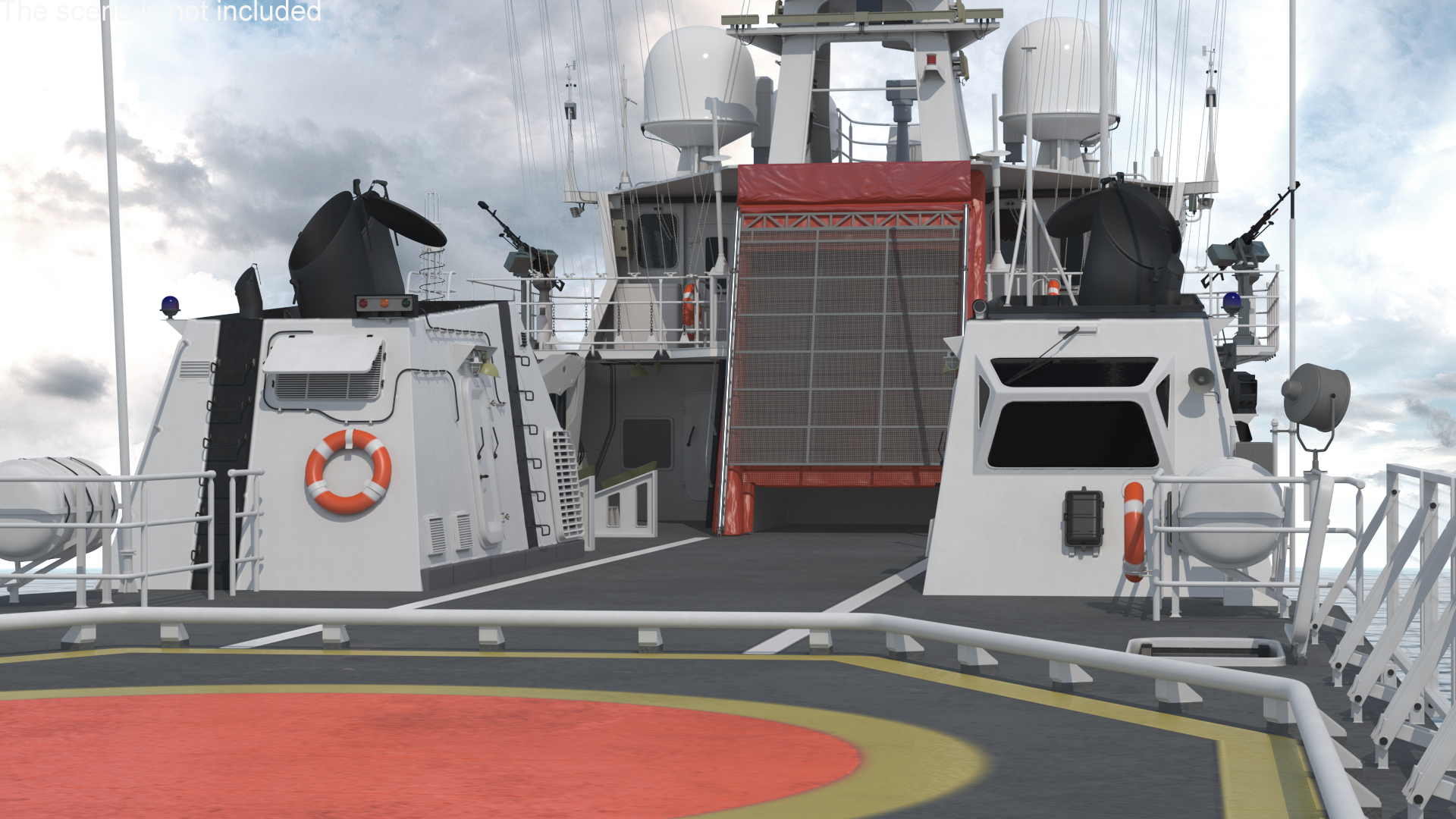3D Coast Guard Ship Rigged model