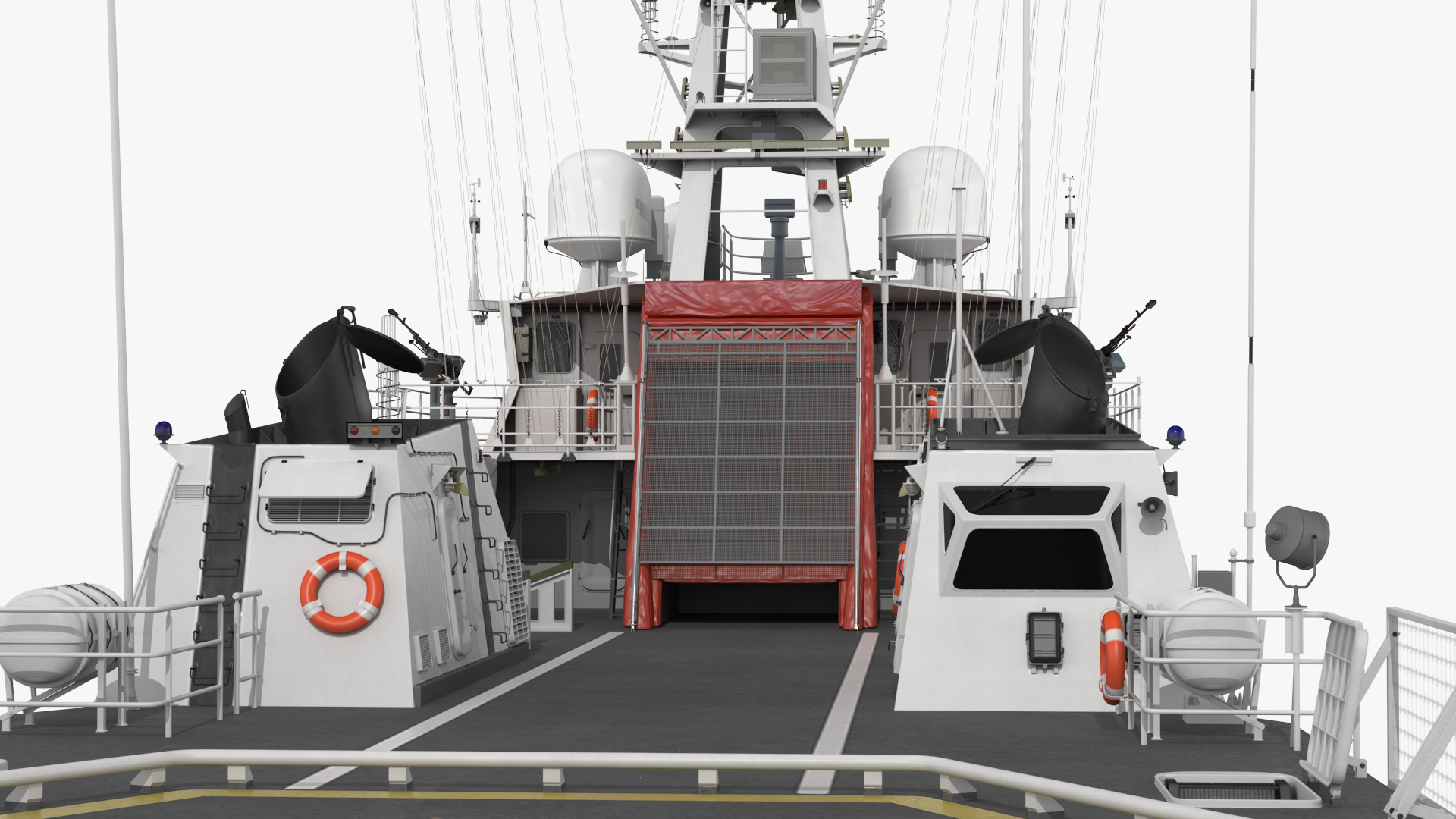 3D Coast Guard Ship Rigged model
