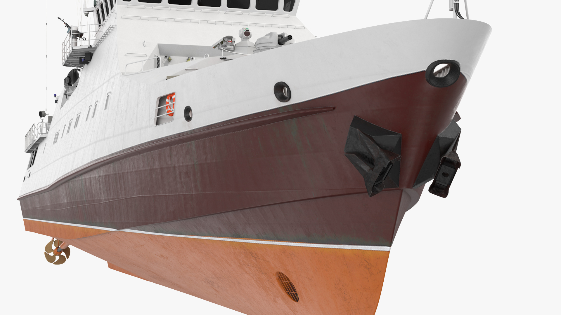 3D Coast Guard Ship Rigged model