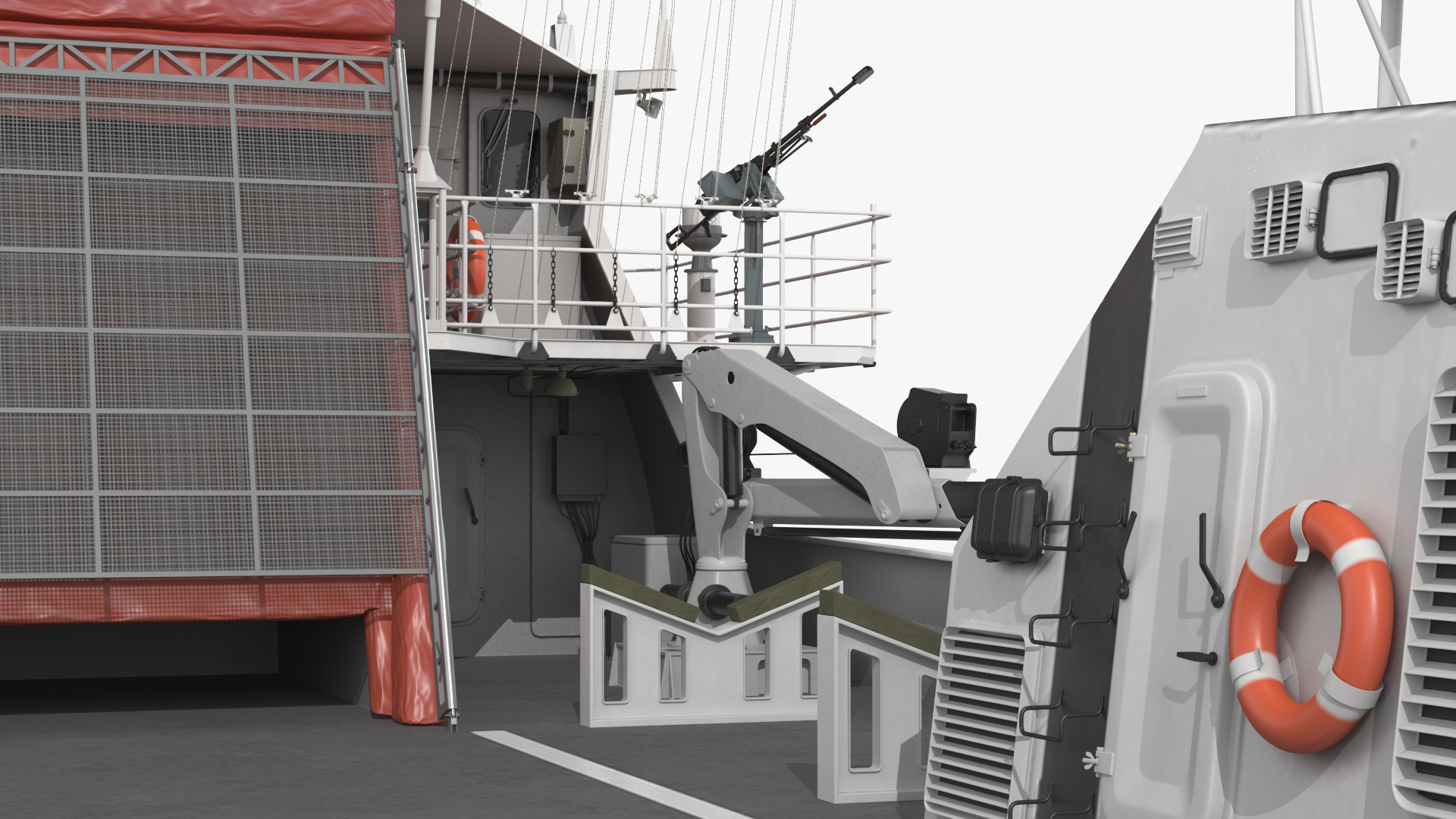 3D Coast Guard Ship Rigged model