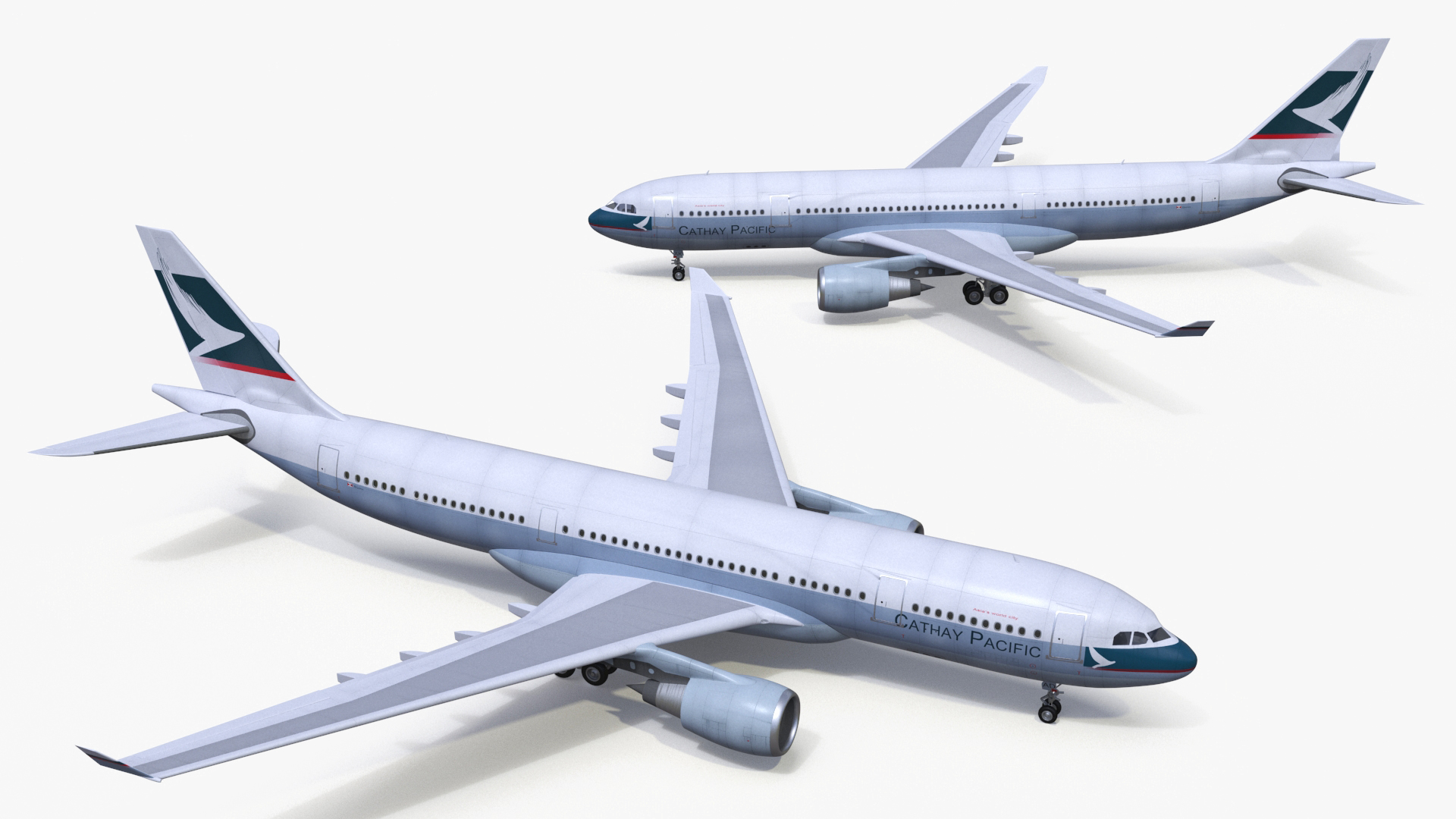 3D model Cathay Pacific Airbus A330-200