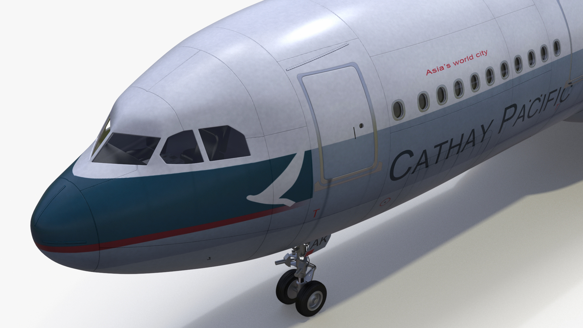 3D model Cathay Pacific Airbus A330-200