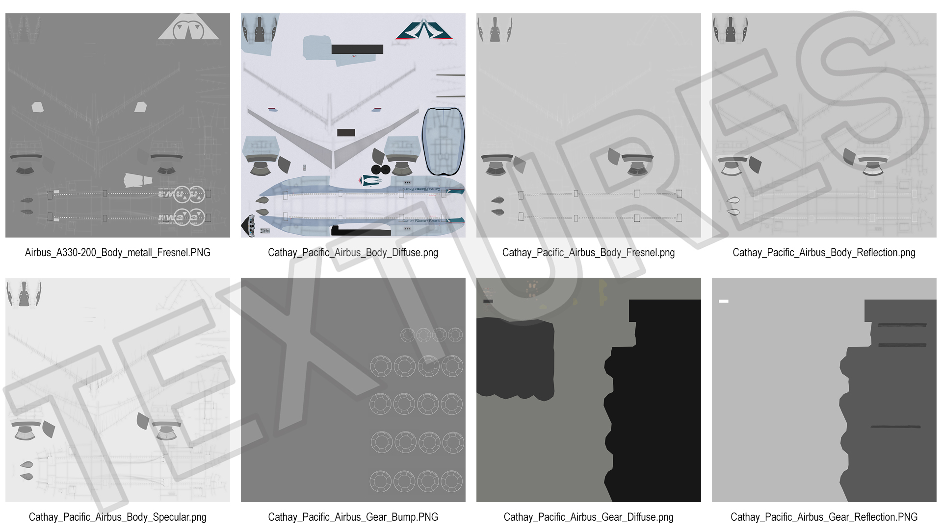 3D model Cathay Pacific Airbus A330-200
