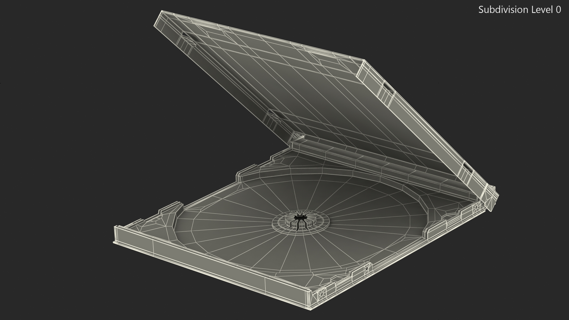 Single Clear CD Jewel Case with Black Tray 3D