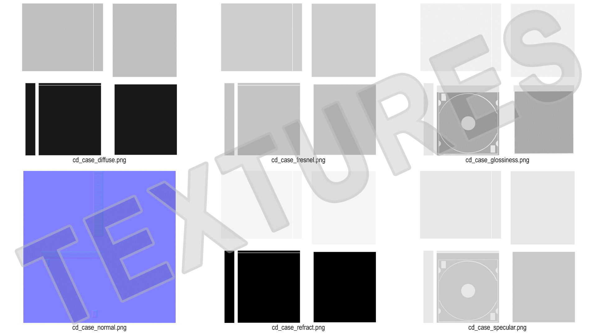 Single Clear CD Jewel Case with Black Tray 3D