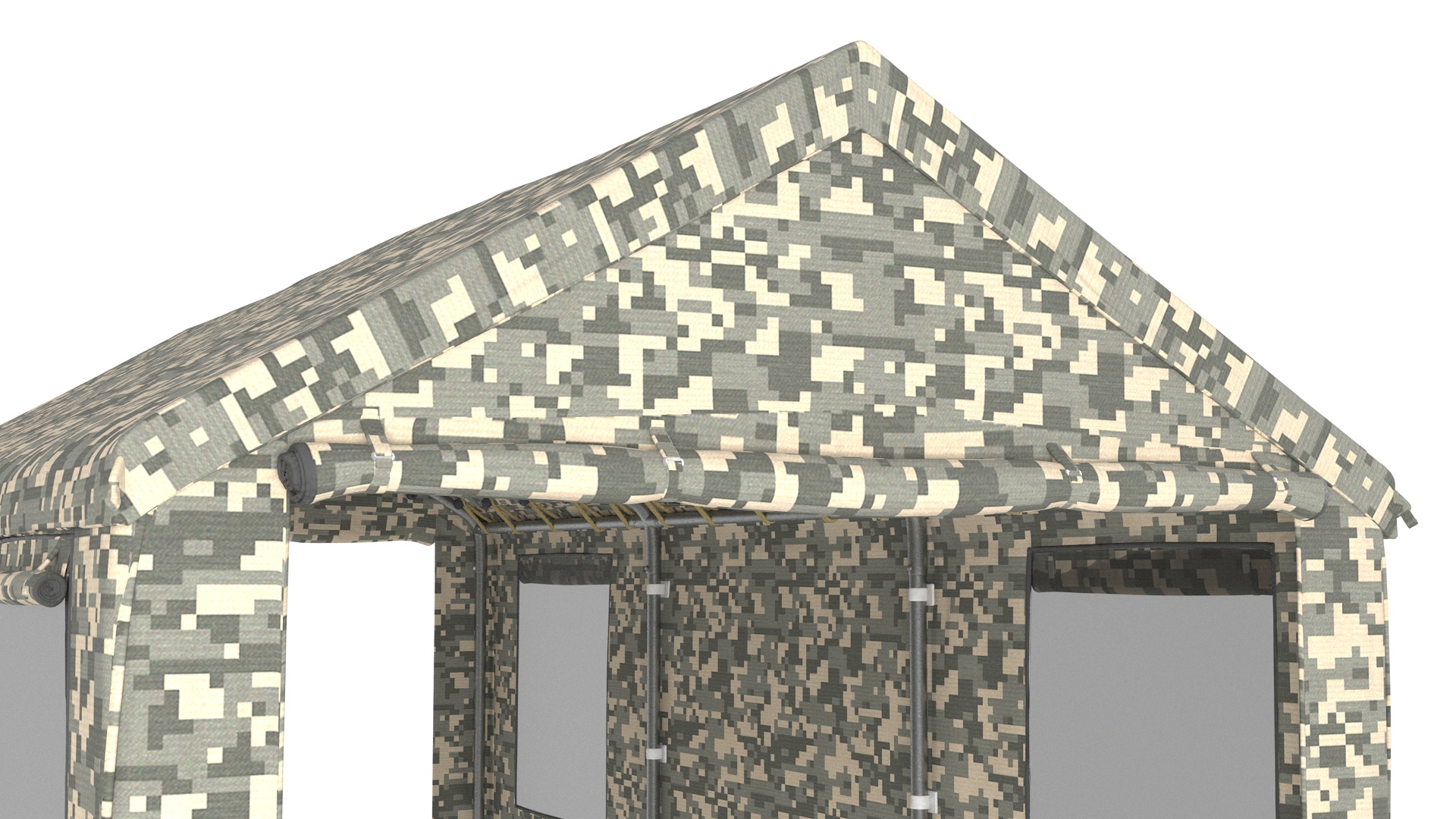 Carport Tent Camouflage Color 3D model