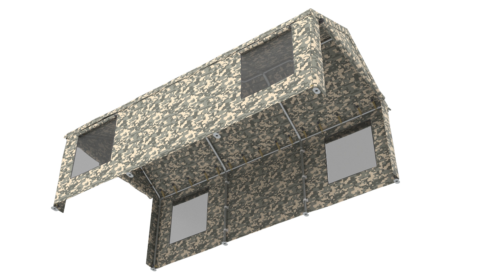 Carport Tent Camouflage Color 3D model