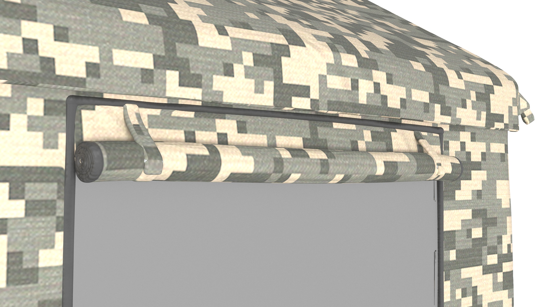 Carport Tent Camouflage Color 3D model
