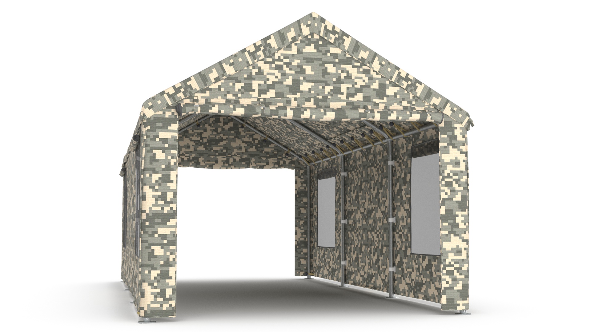 Carport Tent Camouflage Color 3D model