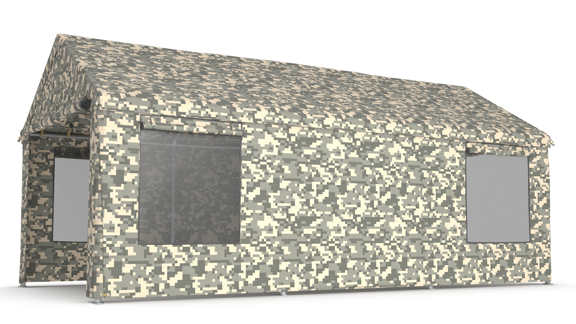Carport Tent Camouflage Color 3D model