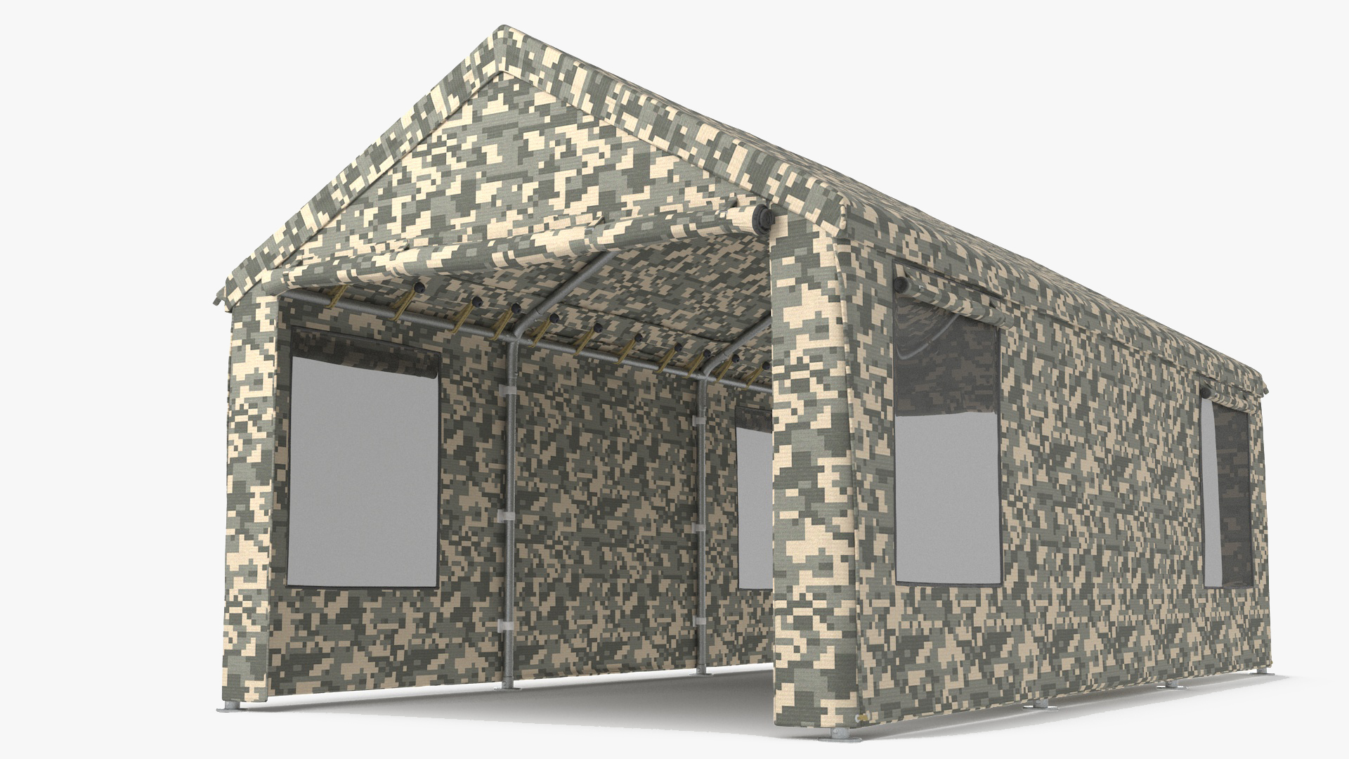 Carport Tent Camouflage Color 3D model
