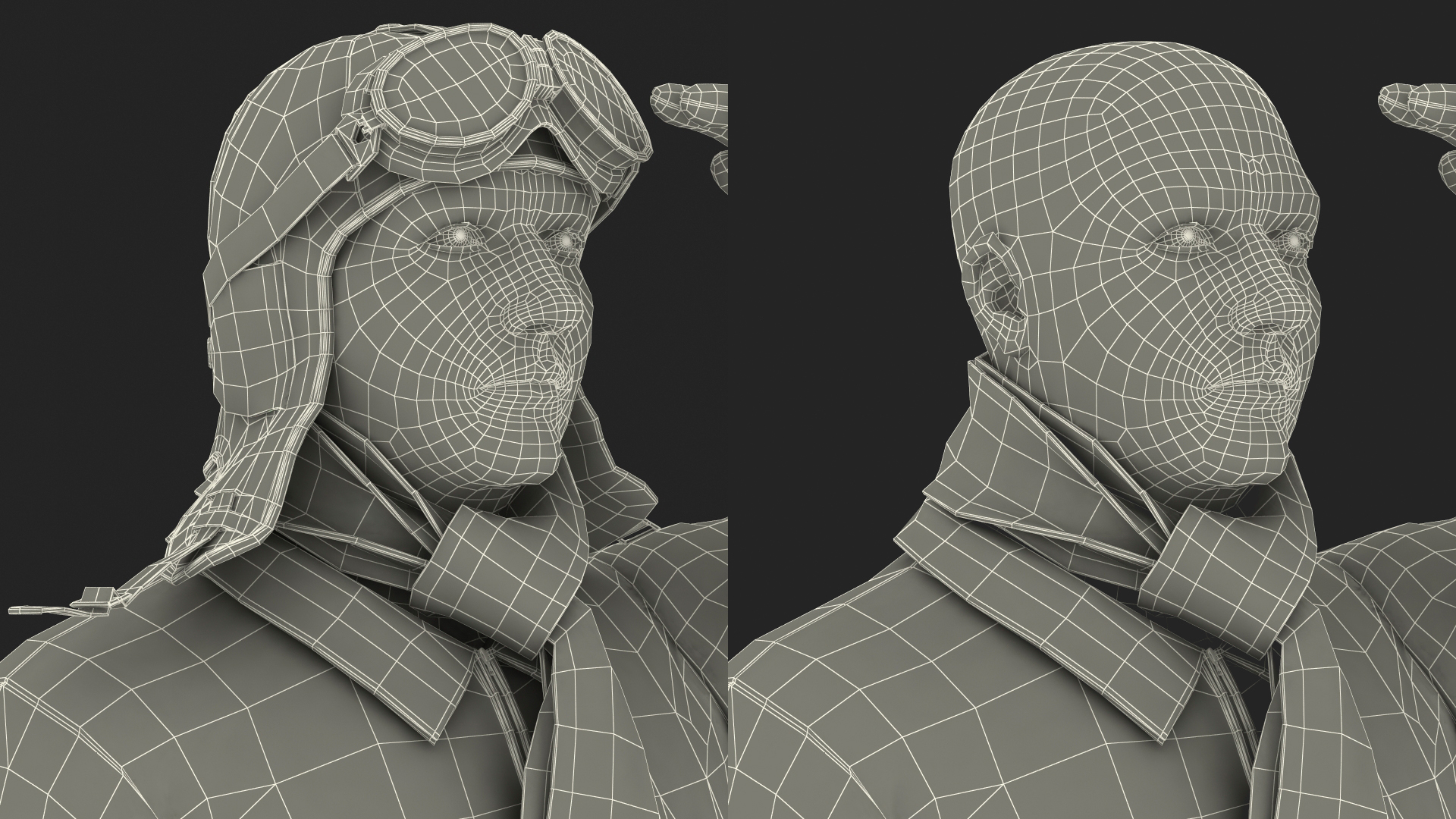 3D model The Vintage Pilot Salutes