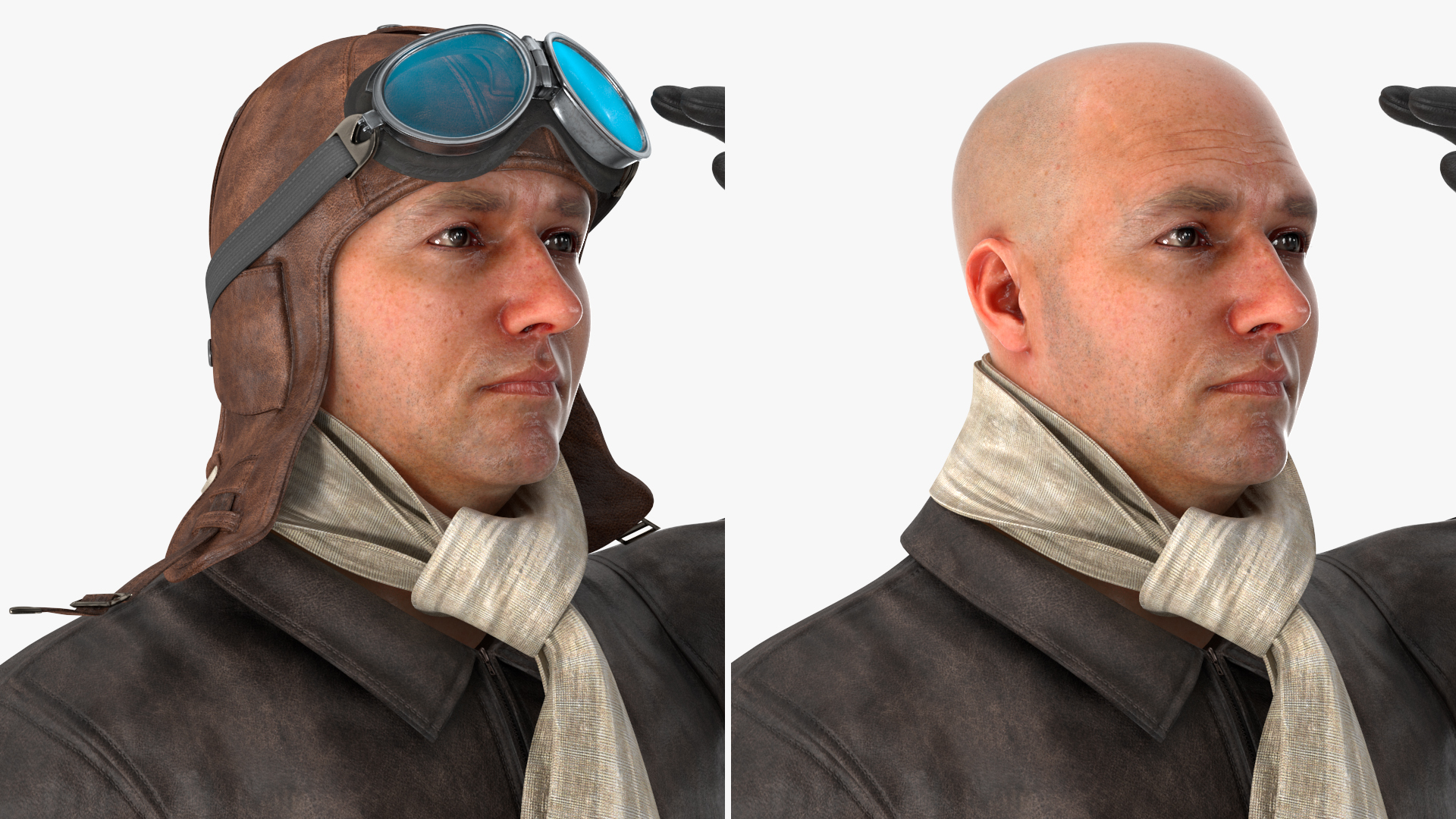 3D model The Vintage Pilot Salutes