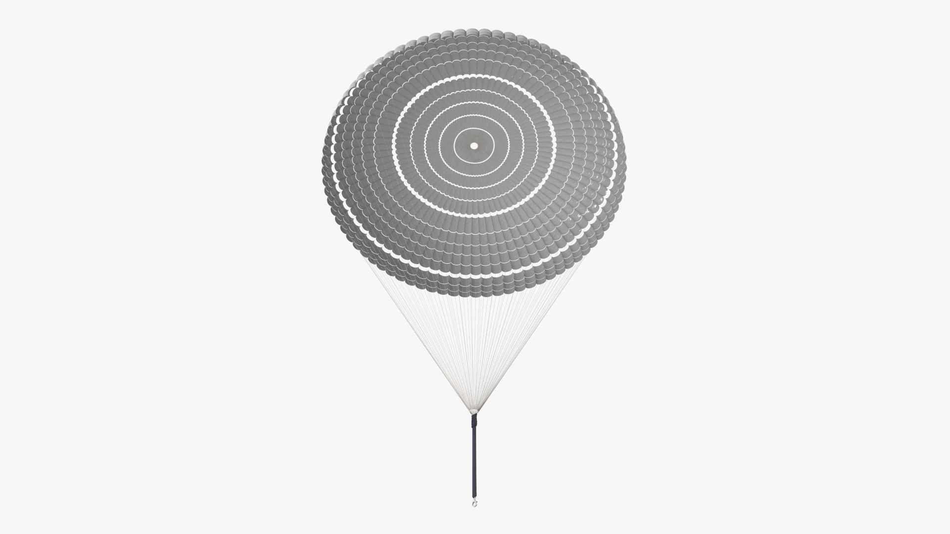 3D Single Subscale Parachute White