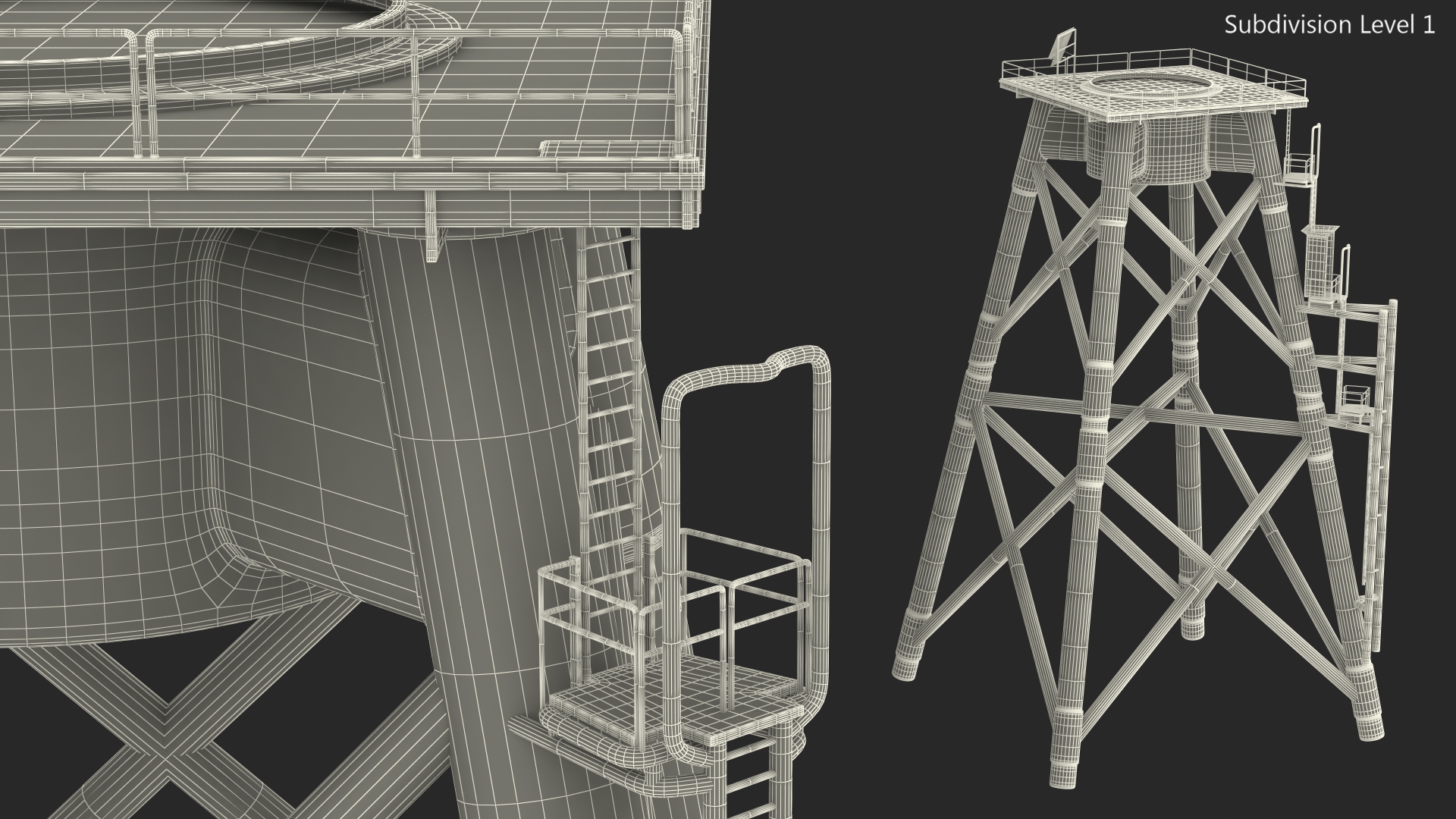 3D Offshore Support Structure