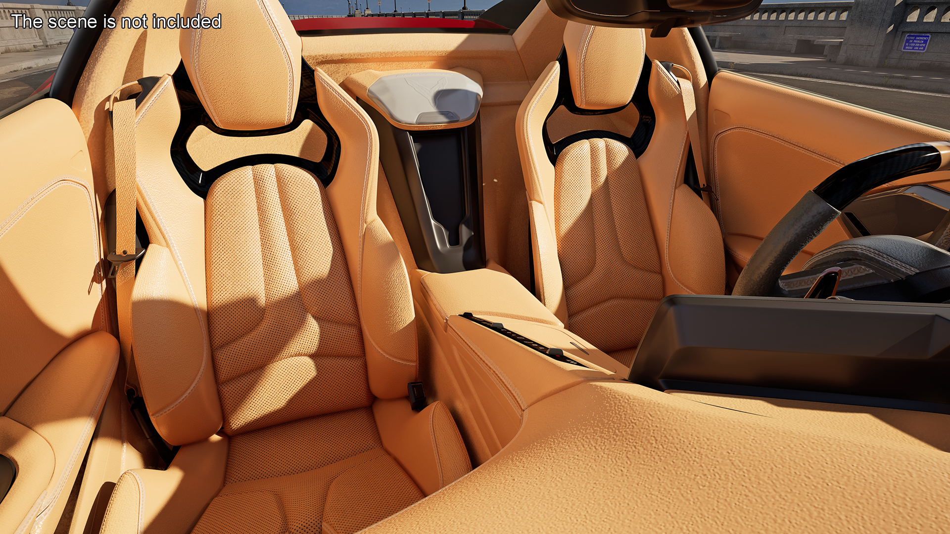 3D Chevrolet Corvette Cabriolet Z06 2023 Cabriolet Open Red