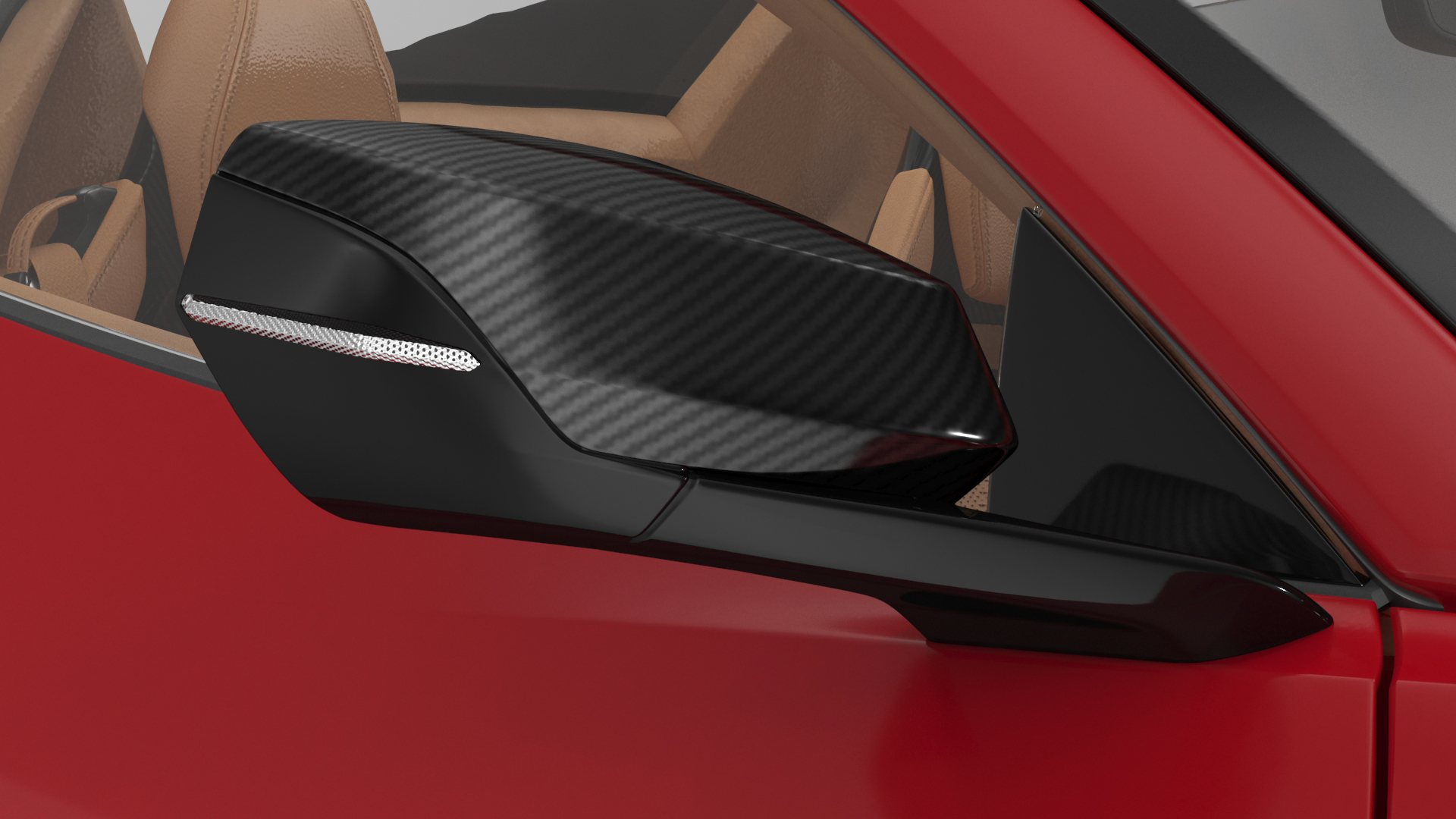 3D Chevrolet Corvette Cabriolet Z06 2023 Cabriolet Open Red