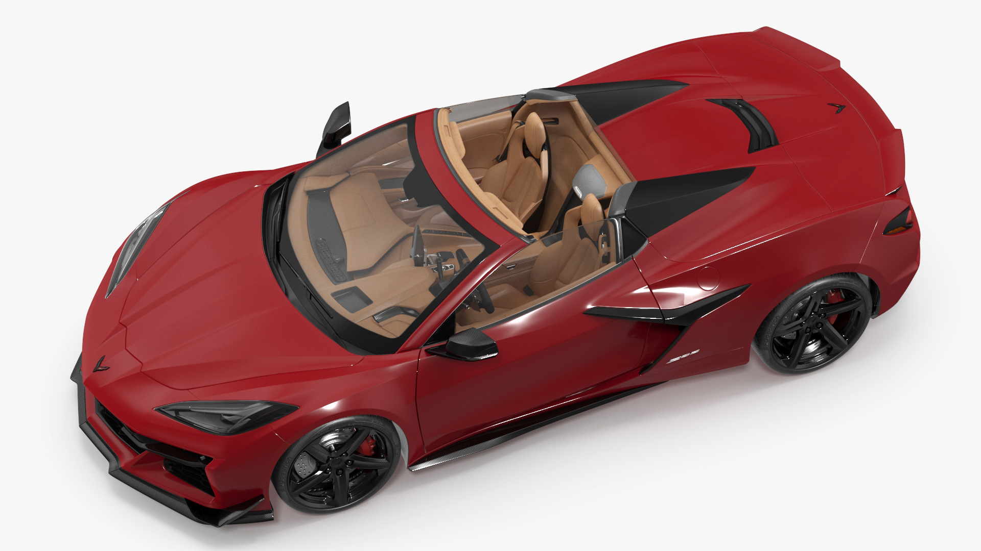 3D Chevrolet Corvette Cabriolet Z06 2023 Cabriolet Open Red