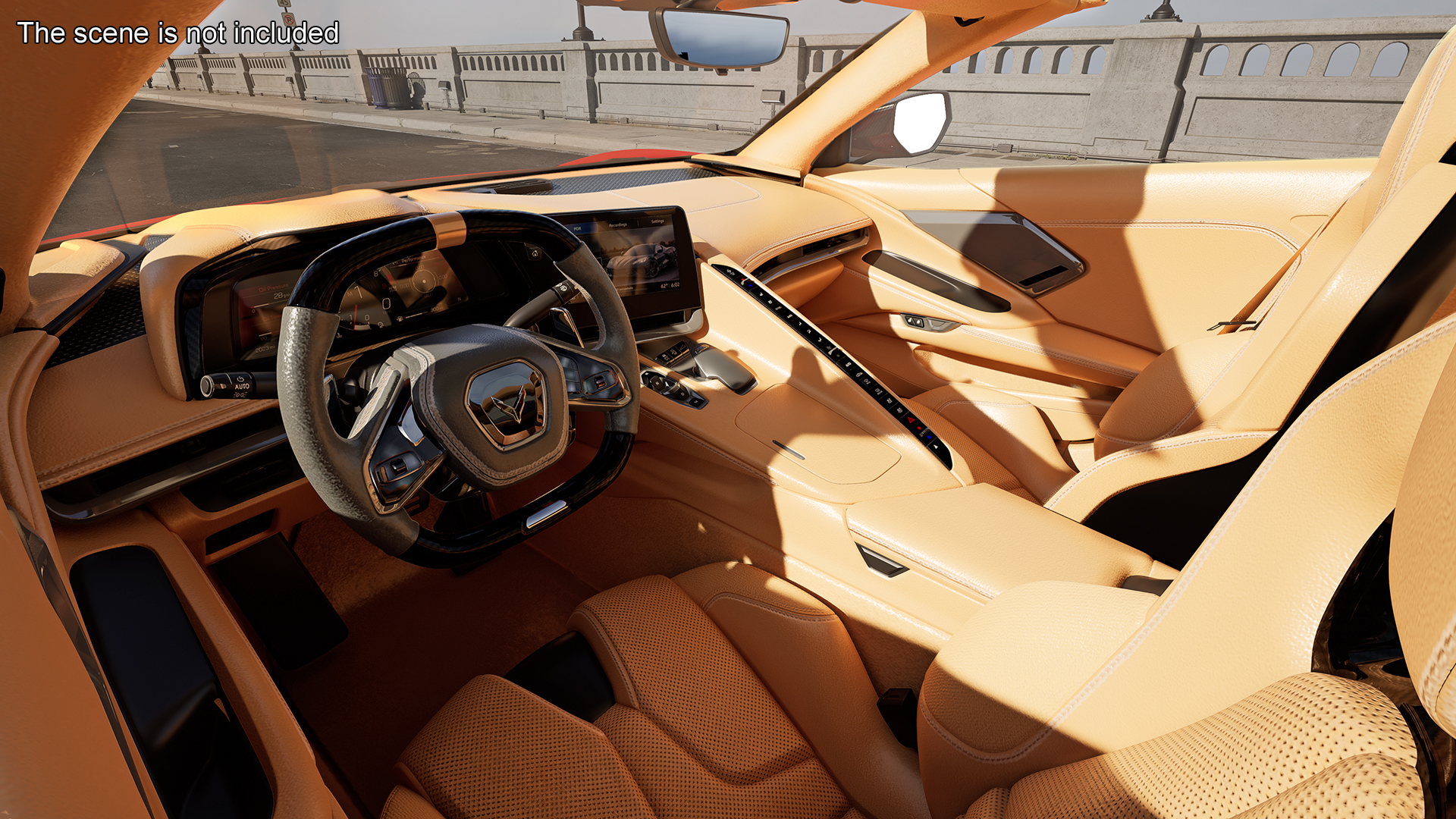 3D Chevrolet Corvette Cabriolet Z06 2023 Cabriolet Open Red