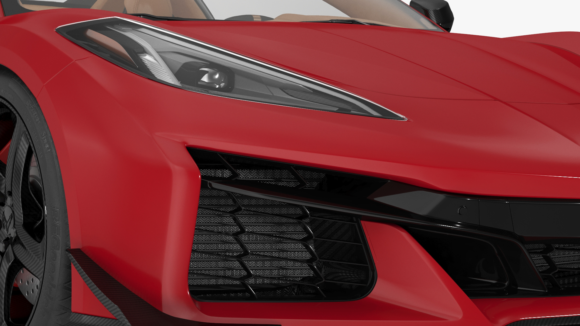 3D Chevrolet Corvette Cabriolet Z06 2023 Cabriolet Open Red